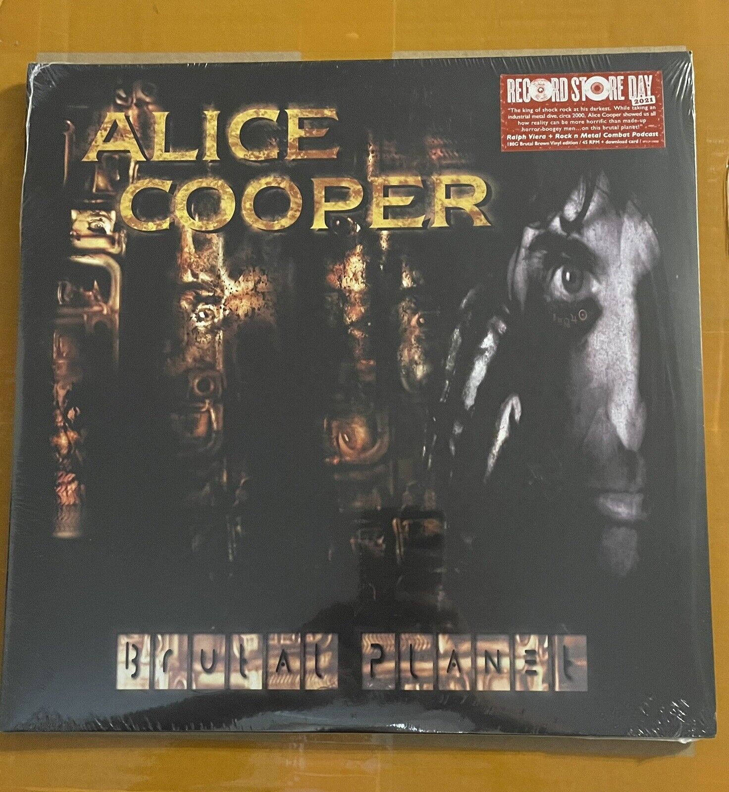 Brutal Planet (RSD) (Brown Vinyl) by Alice Cooper BRAND NEW SEALED