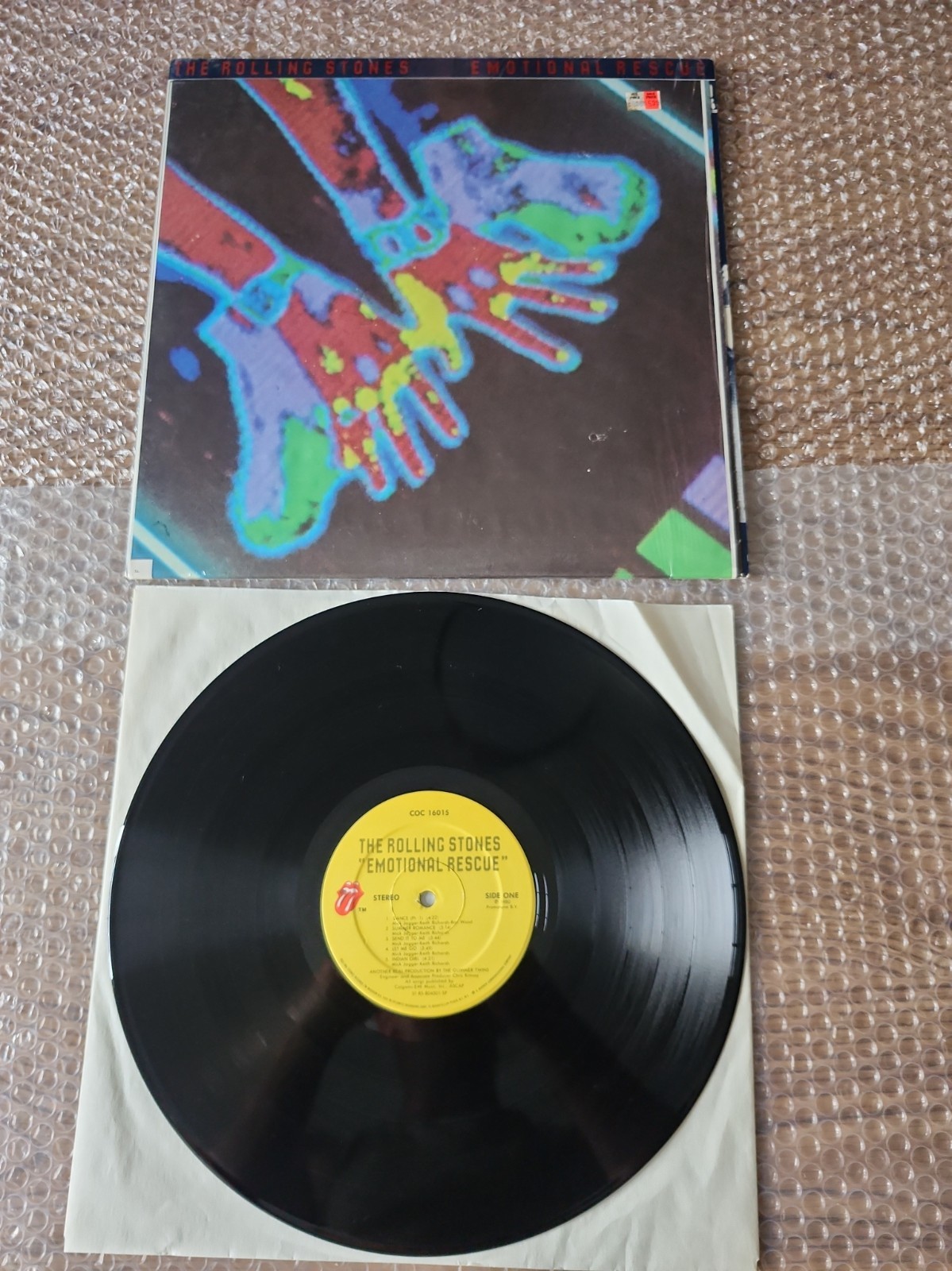 The Rolling Stones  1980 \'Emotional Rescue\' 1st press LP USA in shrink ex cond