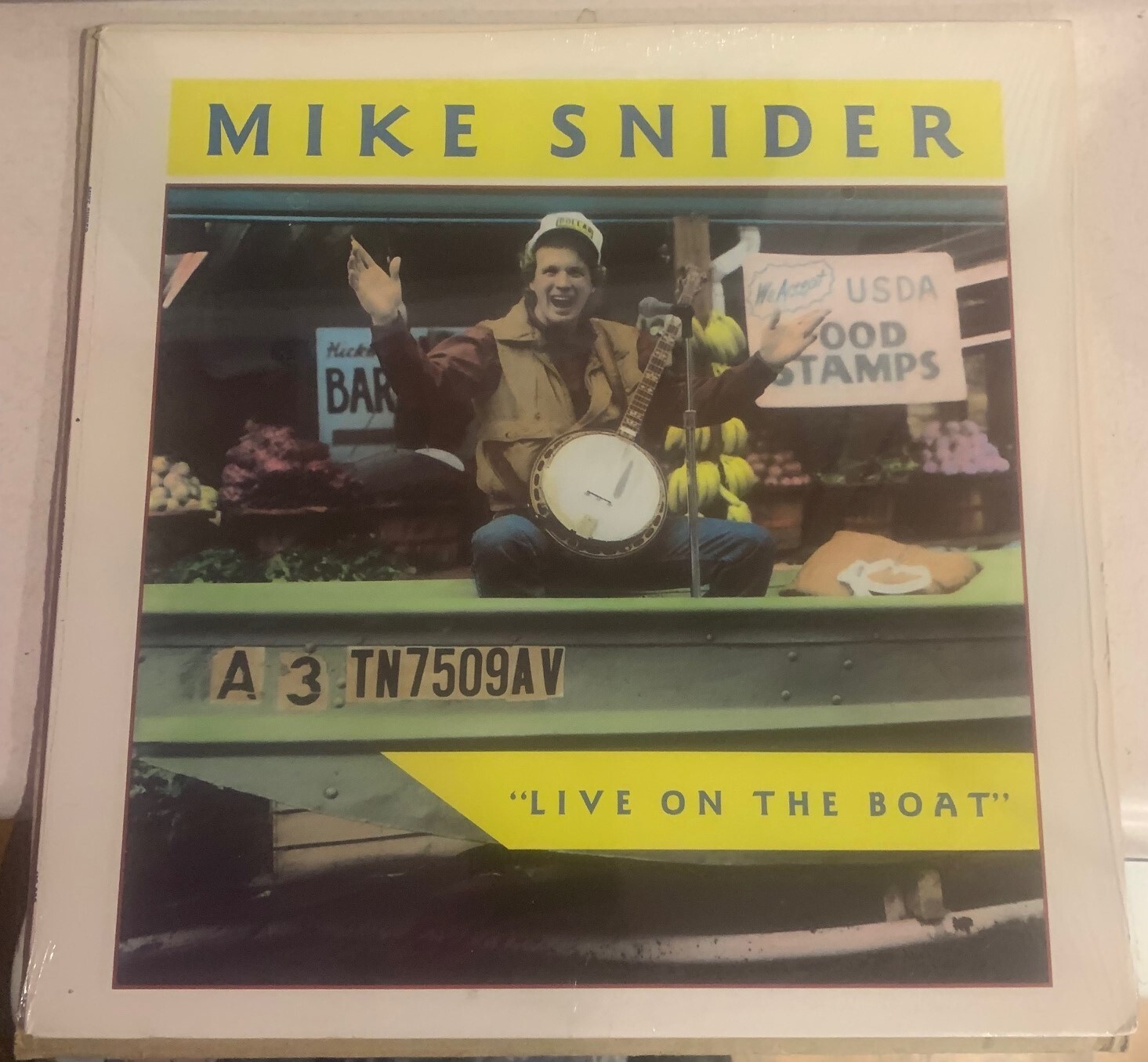Mike Snider, LP, VG+, Live On The Boat, Tater Town MS-003