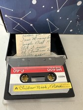 Vintage Handmade Christmas Mix Tape Cassette w Handwritten Notes OOAK picture