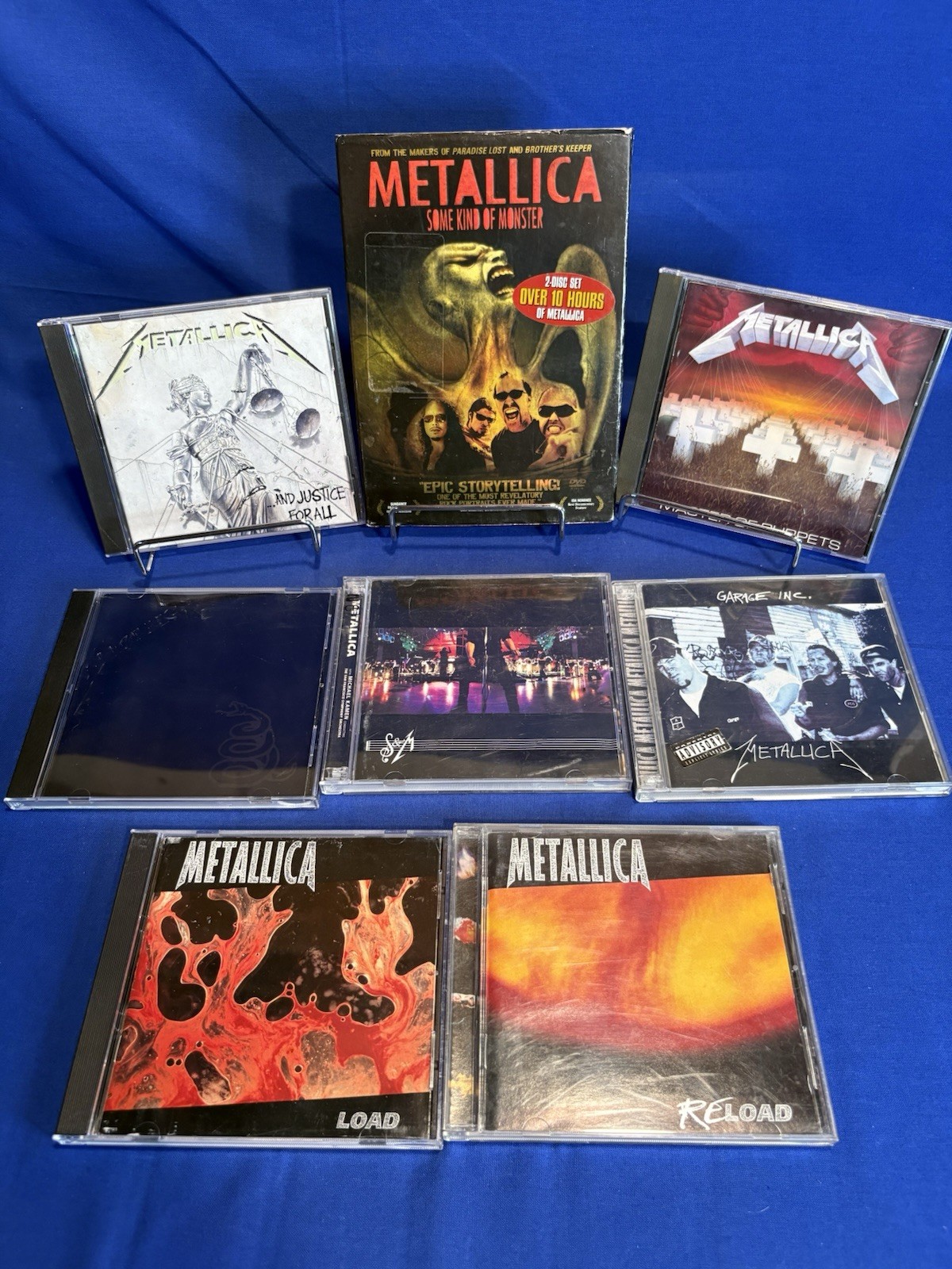 HUGE CD Lot Of 7 CDs & DVD Metallica Kill ‘Em All Master Of Puppets Load S&M