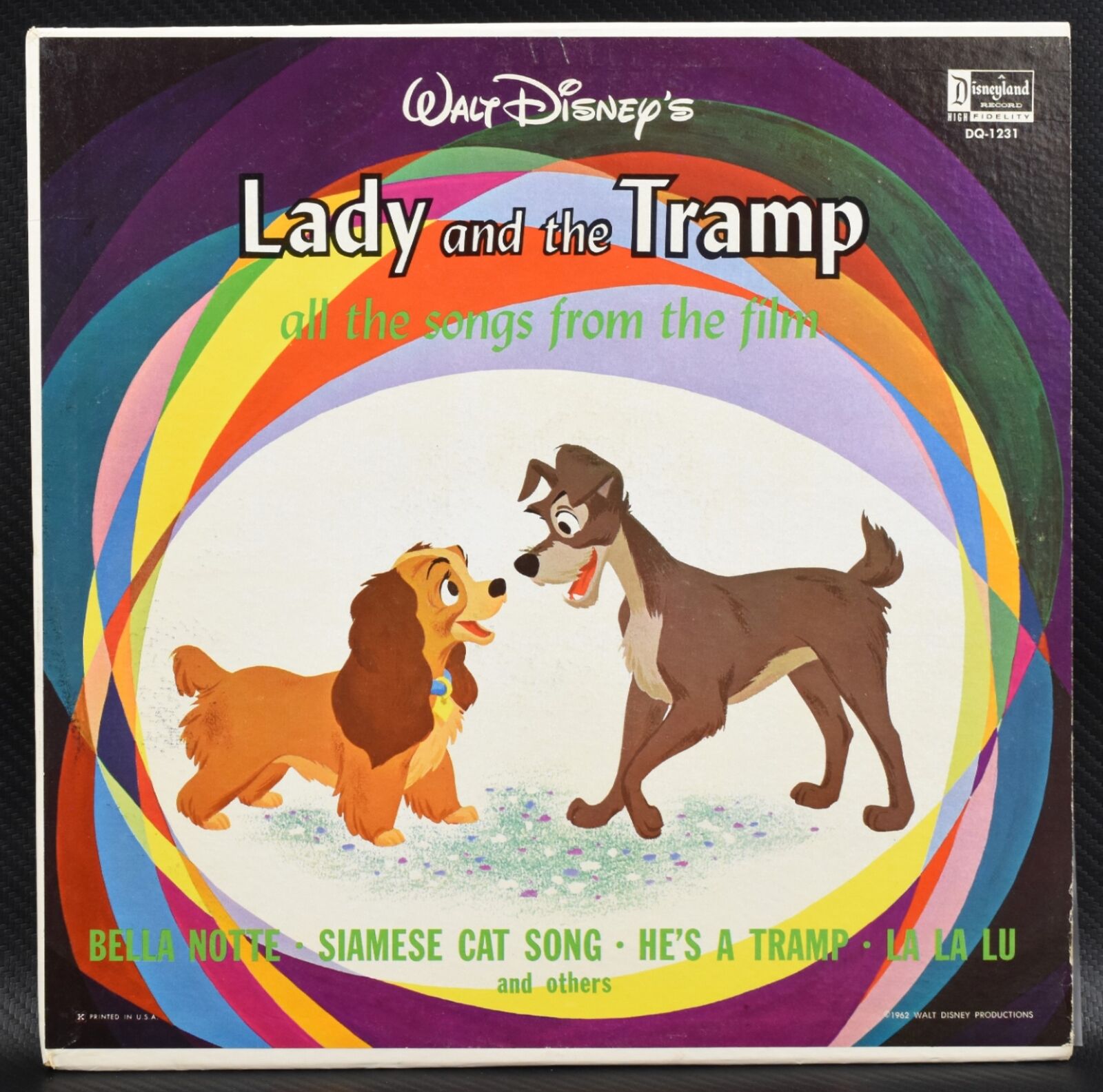 Walt Disney\'s Lady and the Tramp- The Songs from the Film 1964 DQ-1231 VG R23