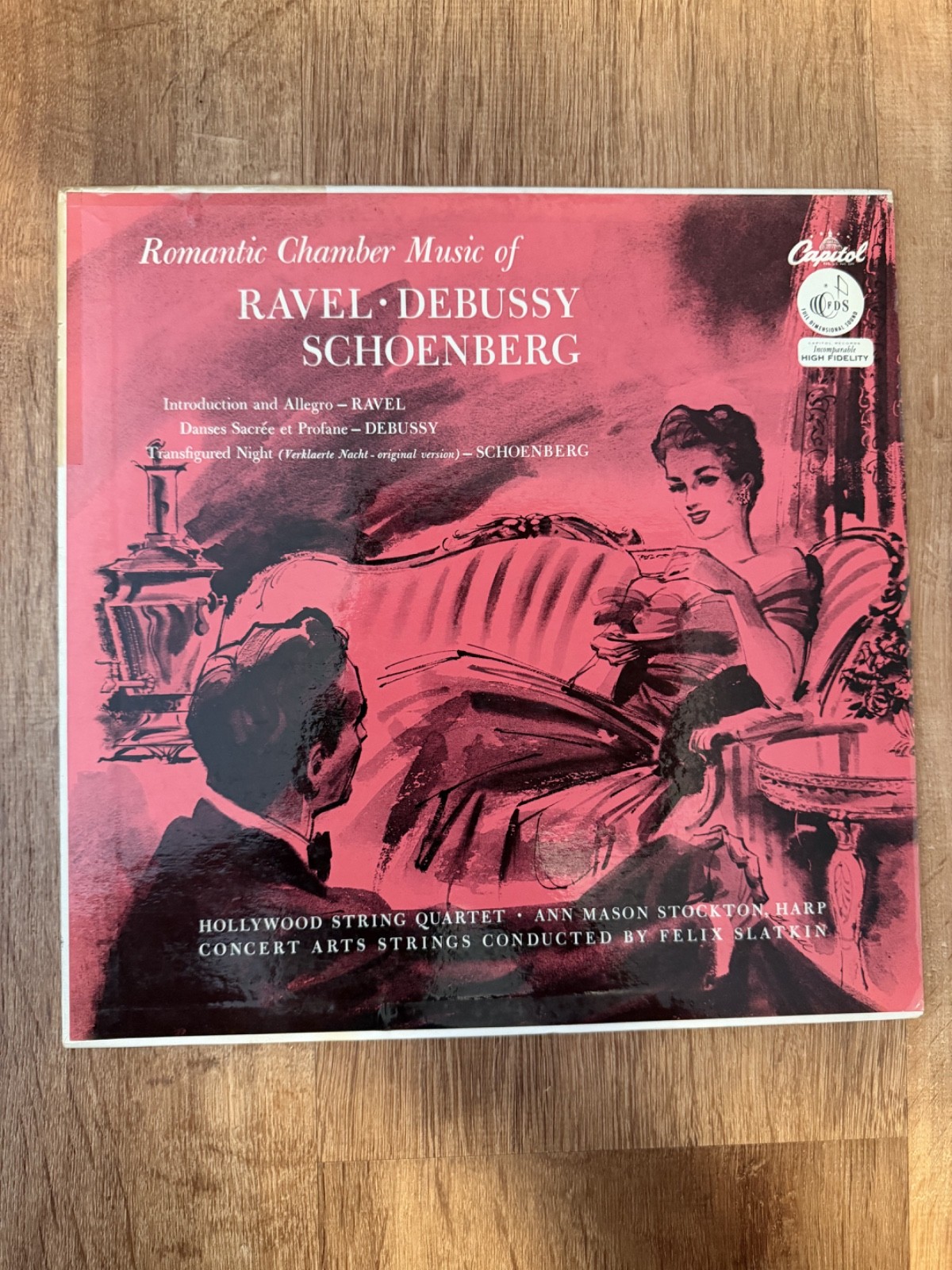 Romantic Chamber Music Ravel Debussy Schoenberg LP Capitol P-8304 Mono 1955
