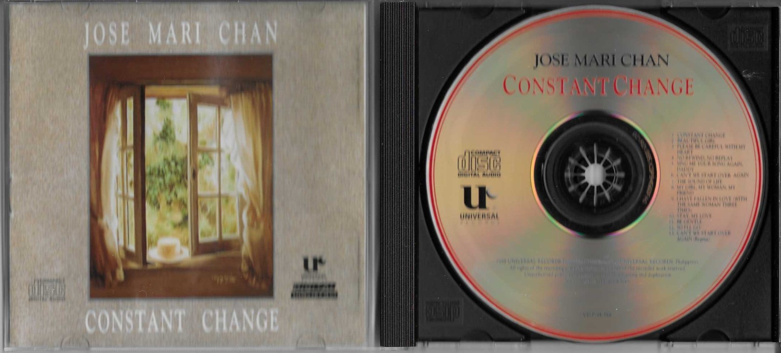 JOSE MARI CHAN (CONSTANT CHANGE) 1989 Import Pop CD - 13 Trax