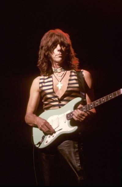 Guitarist Jeff Beck is shown at a live concert appearance on March- Old Photo