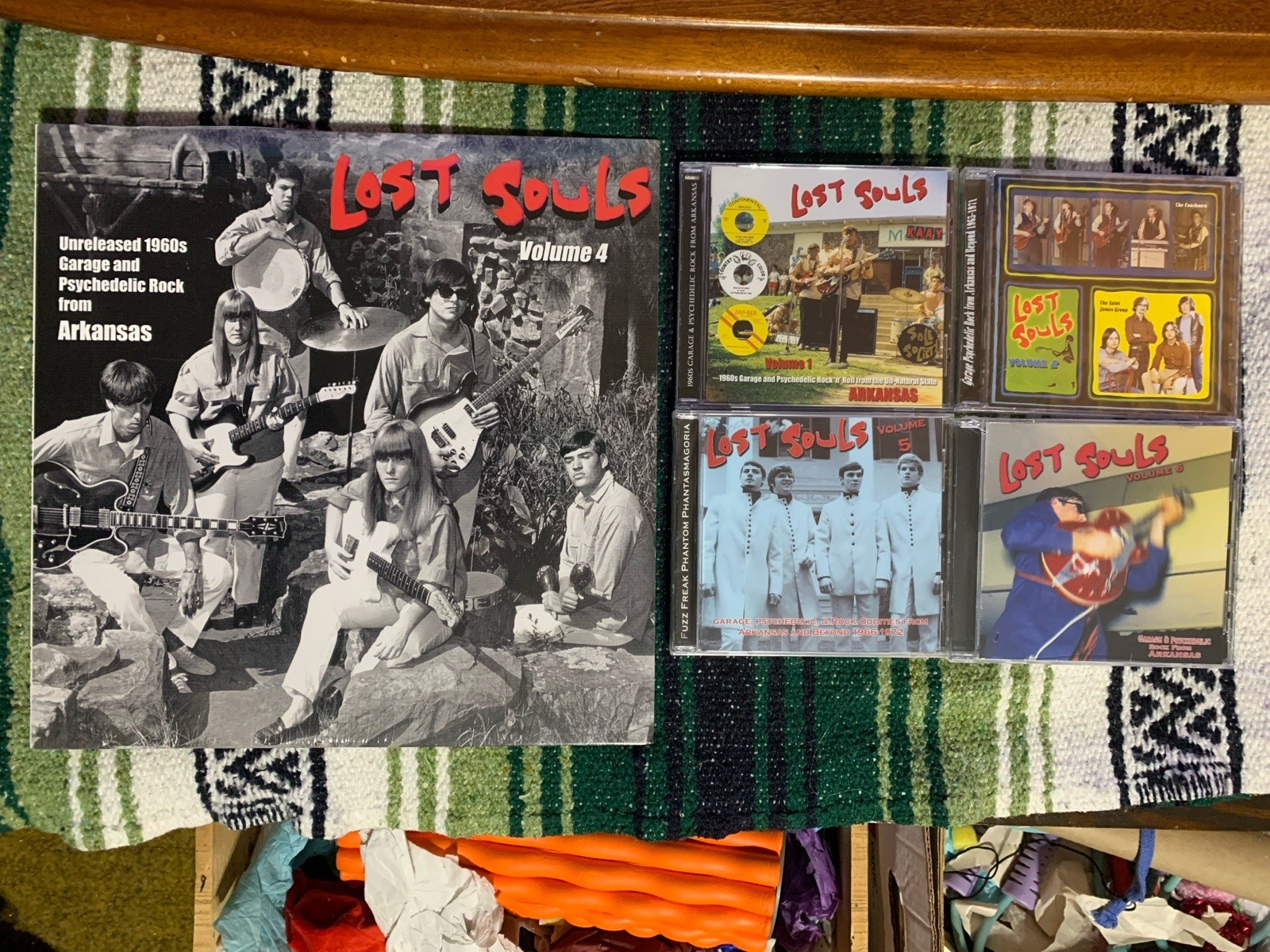 LOST SOULS VOLUME 1, 2, 5, 6 CD, Vol 4 LP Garage Psychedelic Rock From Arkansas