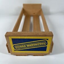 Sound Warehouse Wooden Cassette Crate Holds 16 Cassette Tape Vintage picture