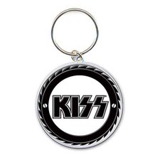 KISS Keyring Ketchain Buzzsaw Band Logo new Official metal Enamel In Fill picture