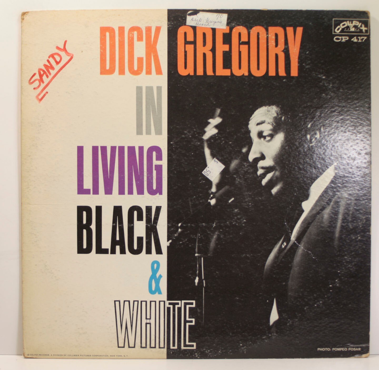 Dick Gregory In Living Black & White LP 1961 [Colpix CP 417]