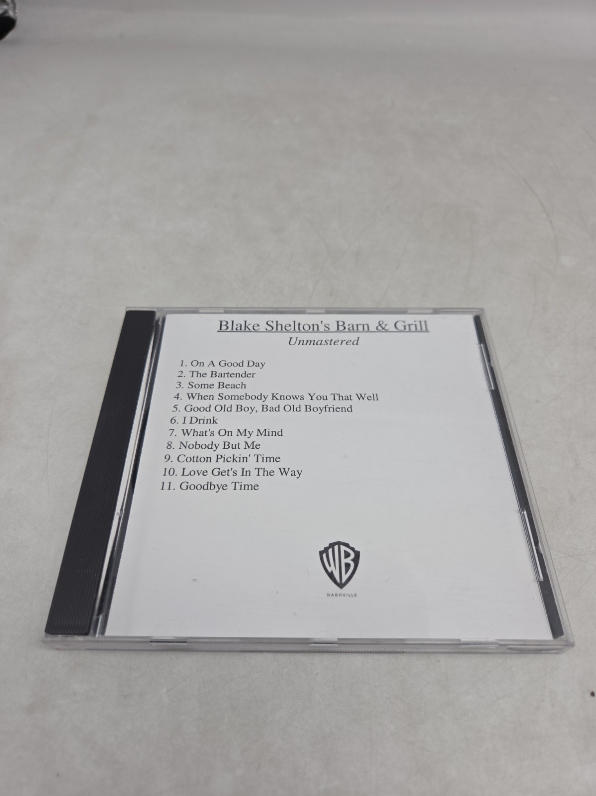 Blake Shelton Barn & Grill Unmastered CD-R Warner Bros Nashville Advance Rare