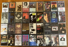 Vintage Classic Rock Cassette Tape Lot of 36- Pink Floyd/Hendrix/AC-DC/Doors/Who picture