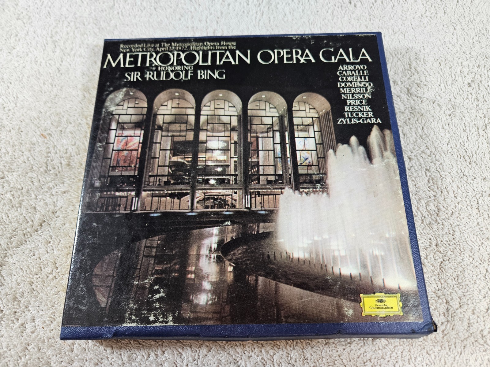 Metropolitan Opera Gala Reel-To-Reel Tape. Play-tested