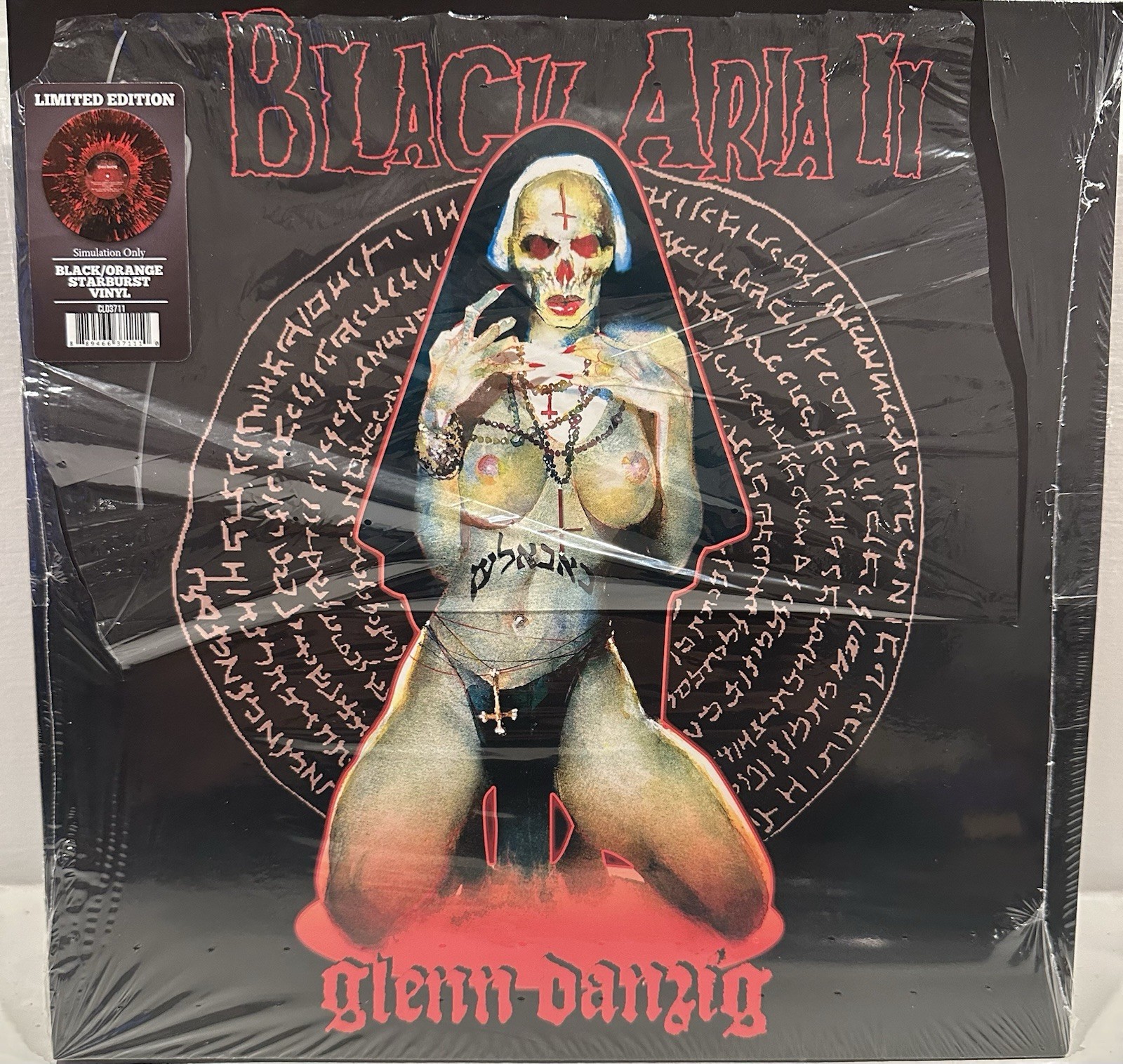 Autographed Danzig Black Aria 2 II  LP Evilive 2023 reissue Black/orange Vinyl