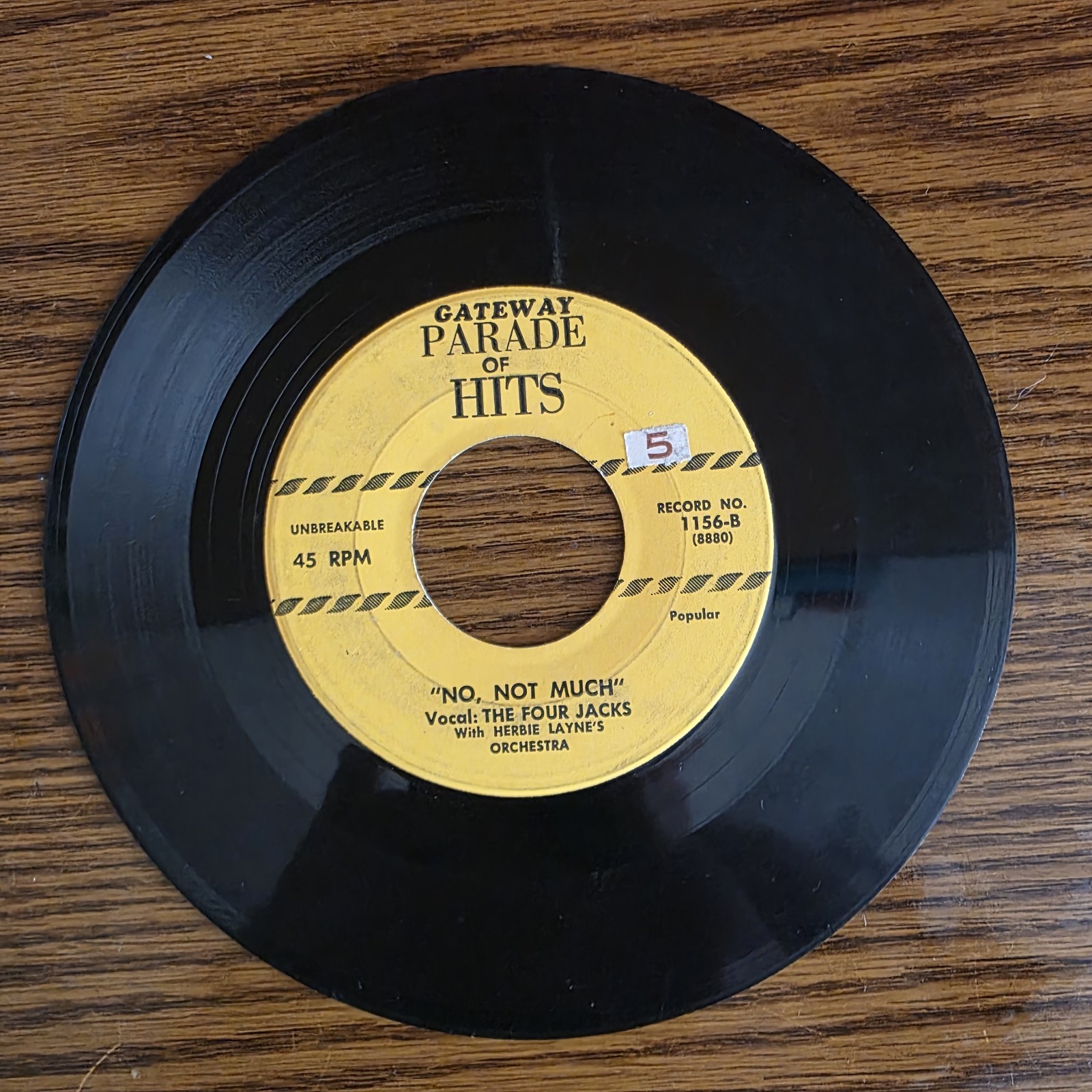 Gateway Parade Of Hits See You Later Alligator Vinyl 1156-A (8879) Jack DANIELS