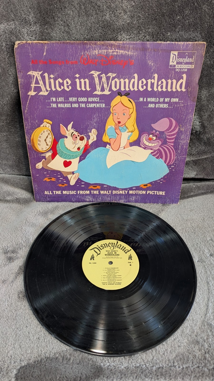 1968, Walt Disney's Alice in Wonderland, LP, Vinyl, US, Disneyland Record. 