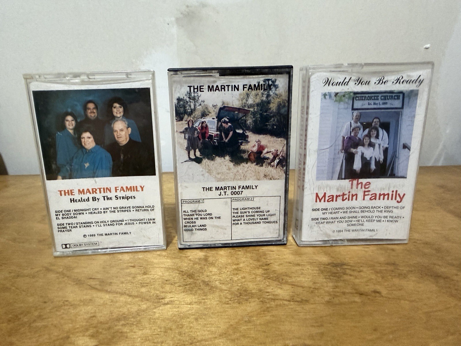 Lot Of 3 Martin Family Gospel Cassette Tapes J.T. 0007 Would You Be Ready RARE