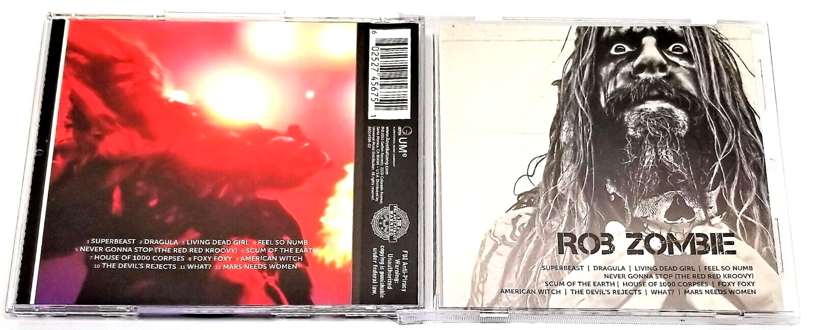 Rob Zombie Icon CD 2010 Geffen DADC Press