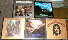 5 JACKSON BROWNE VINYL: RUNNING EMPTY, LATE SKY, SATURATE, PRETENDER, EVERYMAN  picture