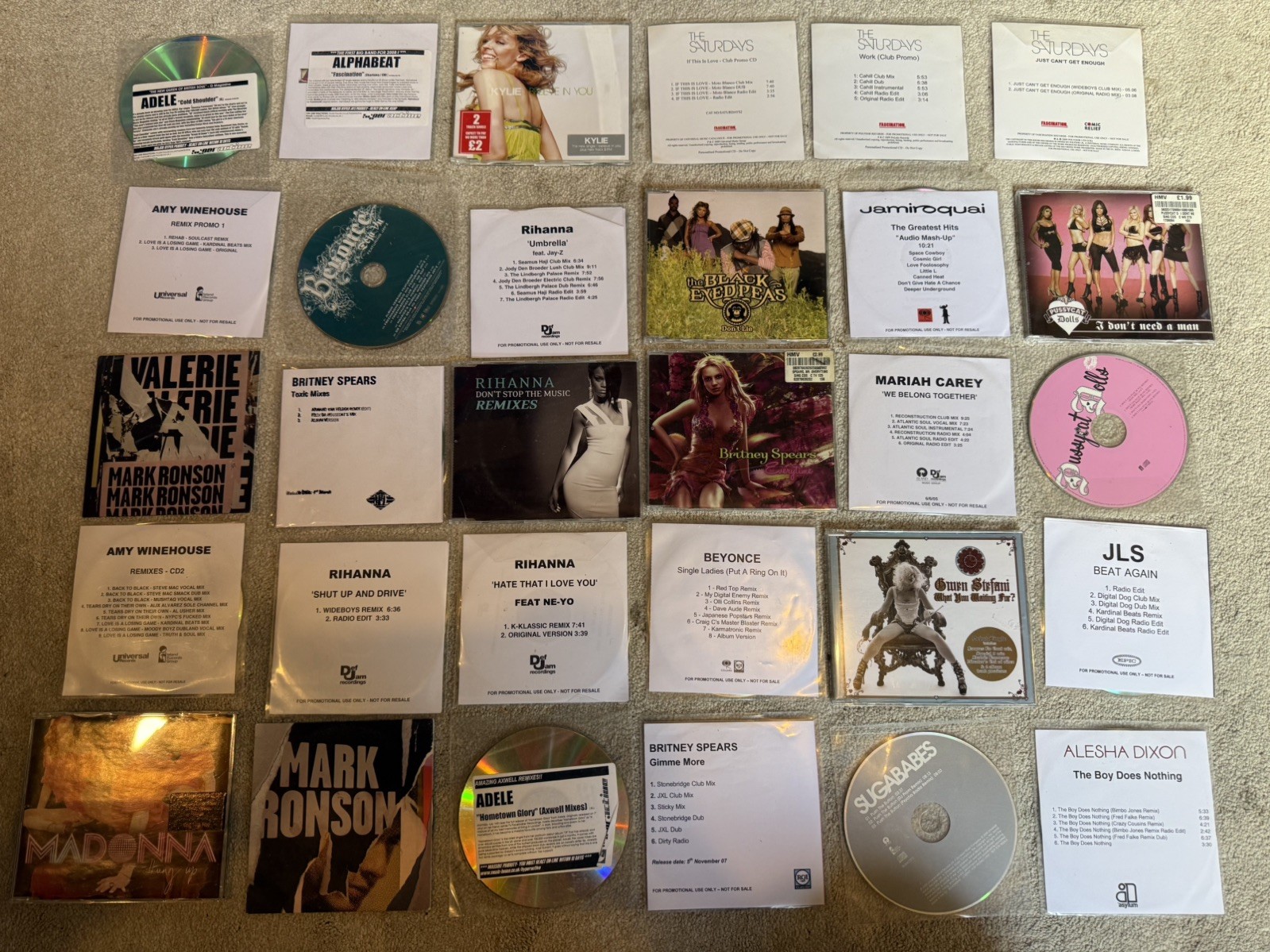 Collection of 25x Rare 2000s Pop/Dance Promo CD Singles Rihanna Adele AWinehouse