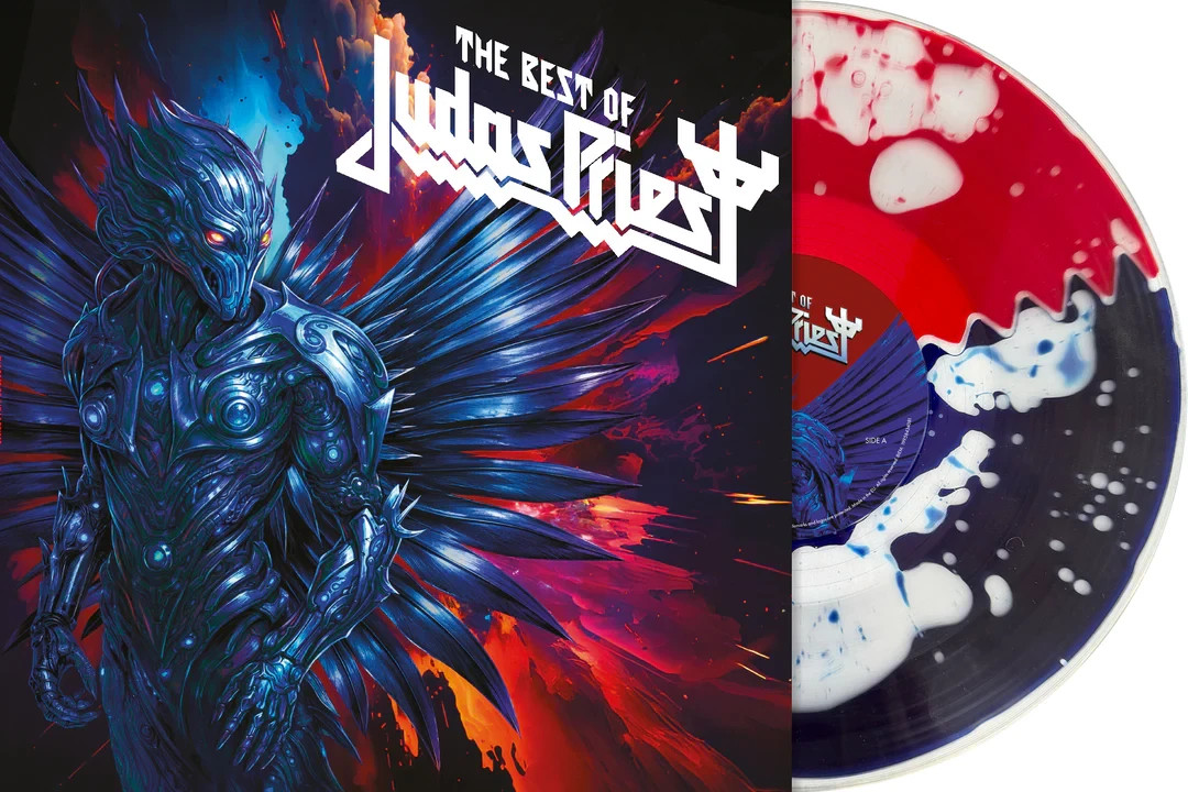 JUDAS PRIEST - The Best Of Judas Priest Liquid Filled Vinyl LP Bad World IN HAND