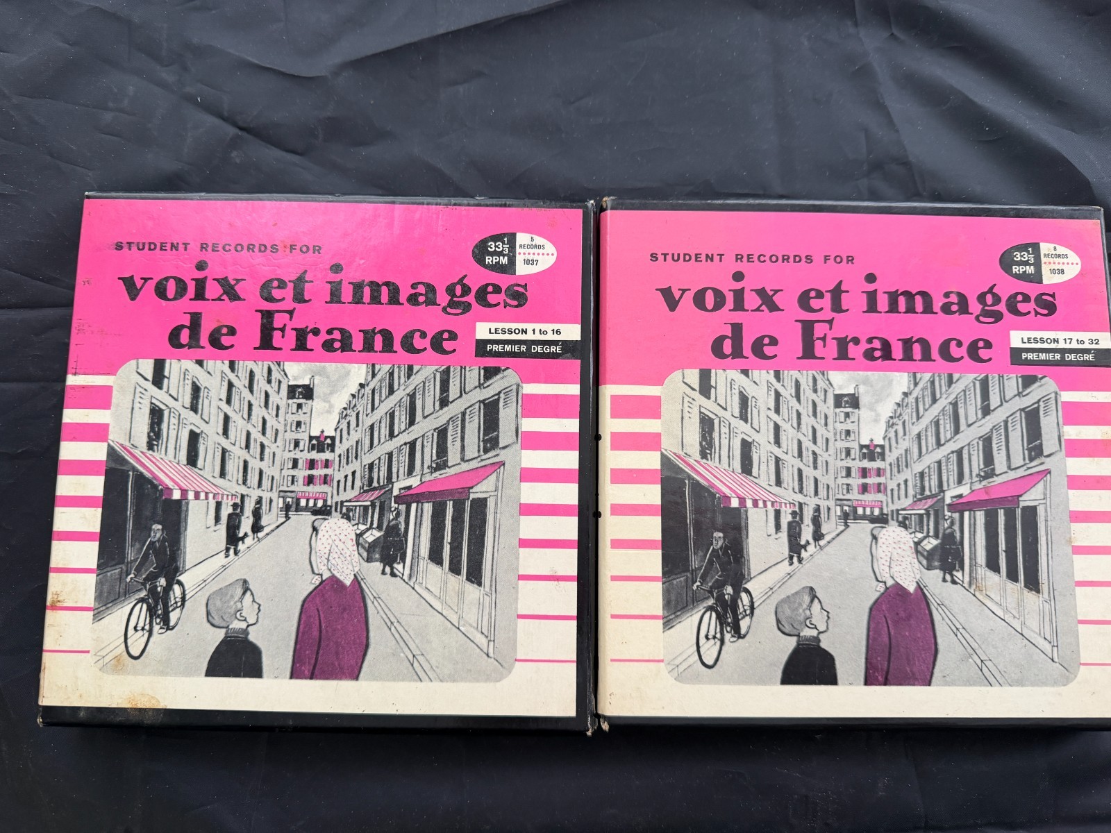 Vintage Learn French Language Student Vinyl 33-1/3 RPM Voix et Images de France