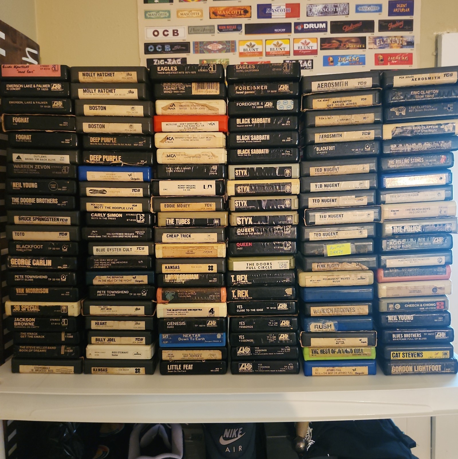 Pick 15 CLASSIC ROCK 115+ 8 TRACKS: Sabbath,Yes,Rush amazing collection 