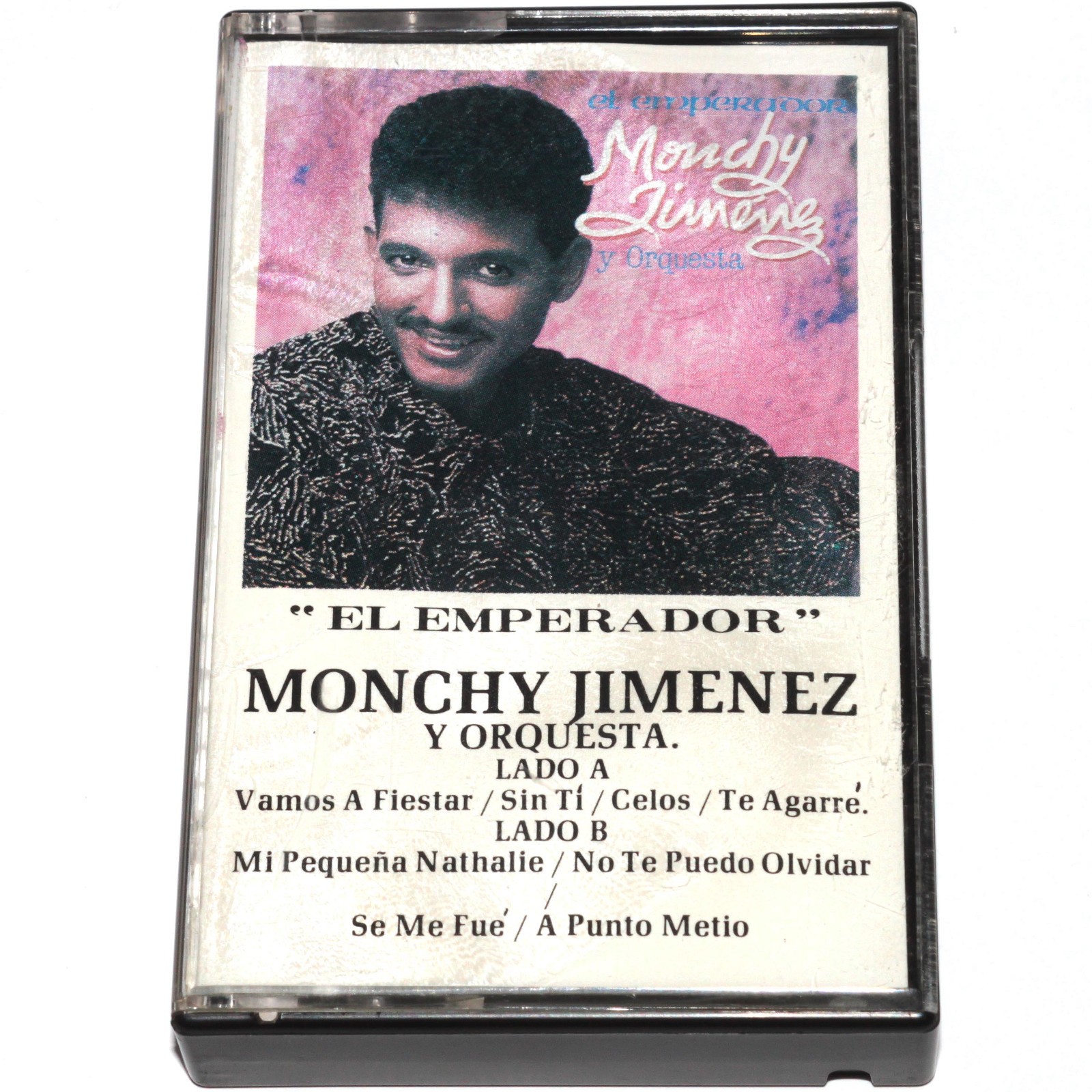Monchy Jimenez y Orquesta - El Emperador Cassette Tape 1990 Merengue PLAY TESTED
