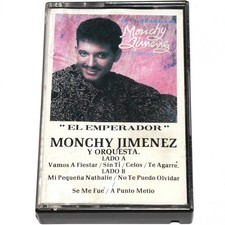 Monchy Jimenez y Orquesta - El Emperador Cassette Tape 1990 Merengue PLAY TESTED picture