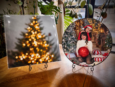 Christmas Picture Disc Vinyl Record – Personalized Photo, Custom Music Playlist picture