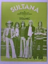 Titanic Sheet Music Original Vintage Sultana CBS Promo 1971 picture