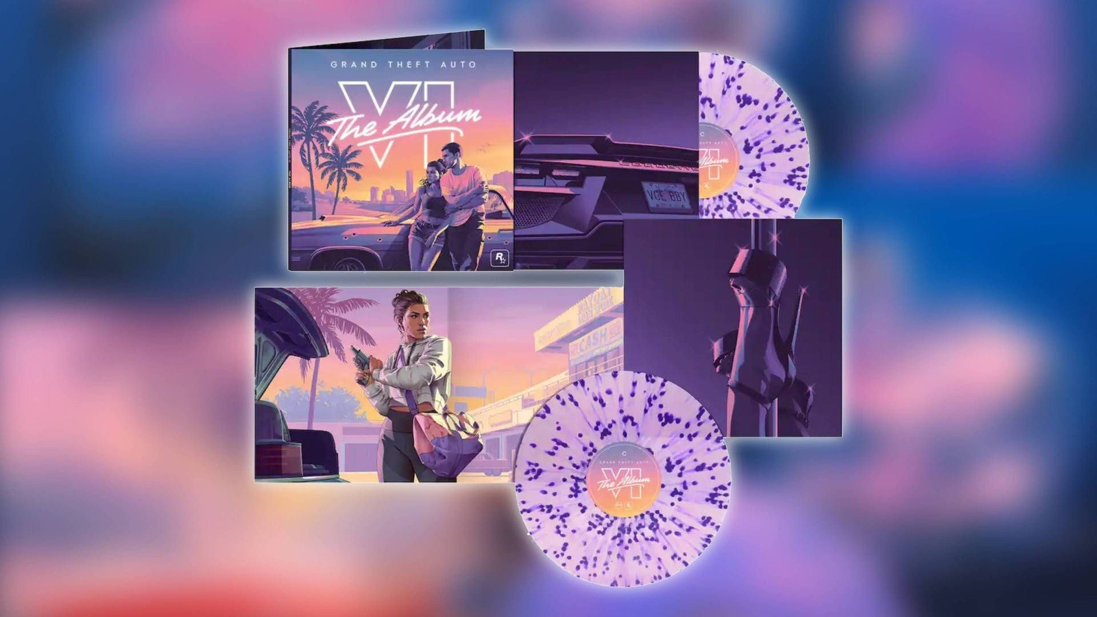*PRESALE Grand Theft Auto VI Album Vinyl Record Purple White Splatter Soundtrack