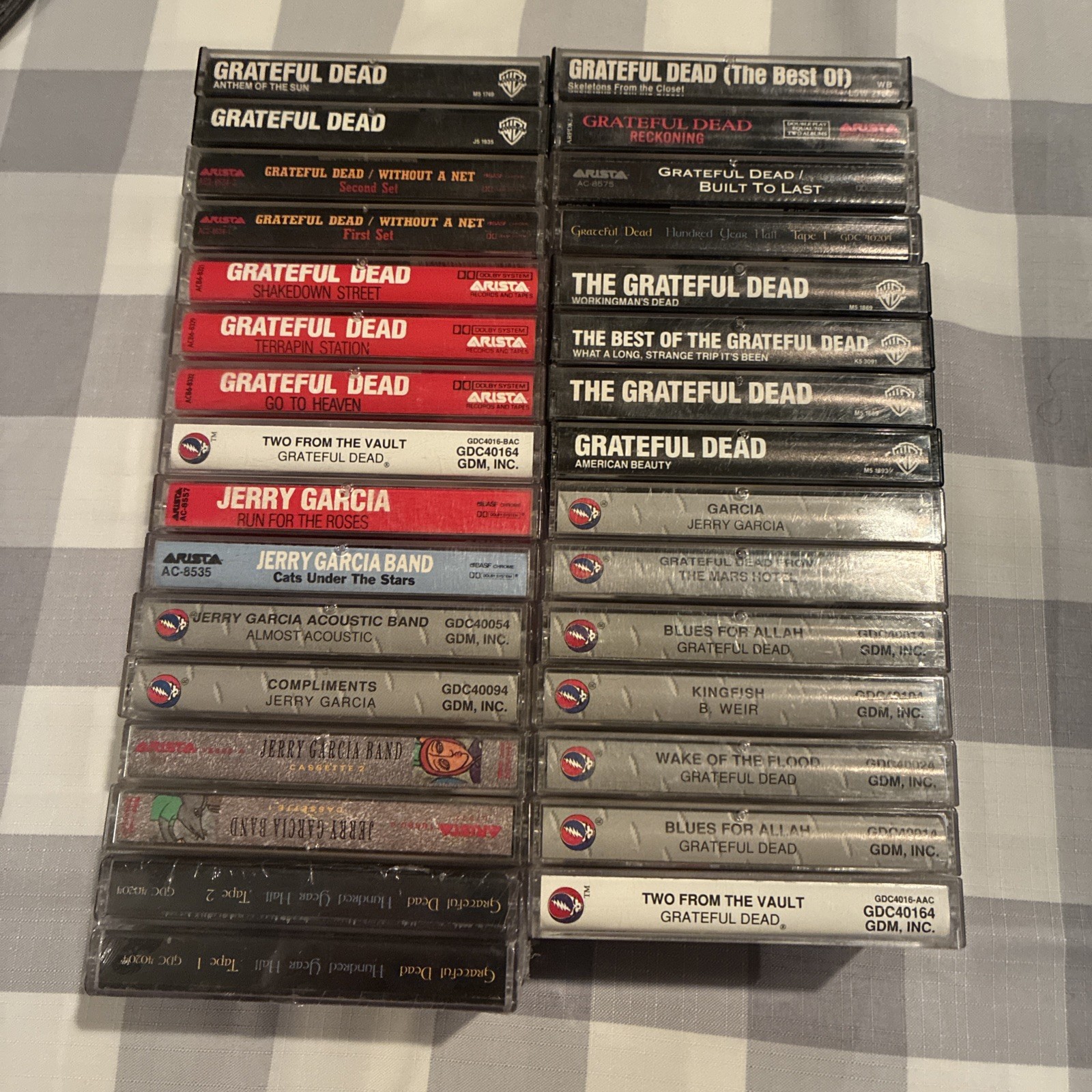 Grateful Dead Cassette Lot of 30+ Jerry Garcia Band Tapes (One Sealed)