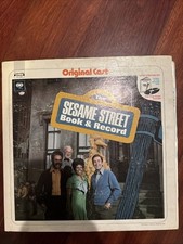 Vintage 1970 Sesame Street Book & Record set With Poster. Children’s Music picture