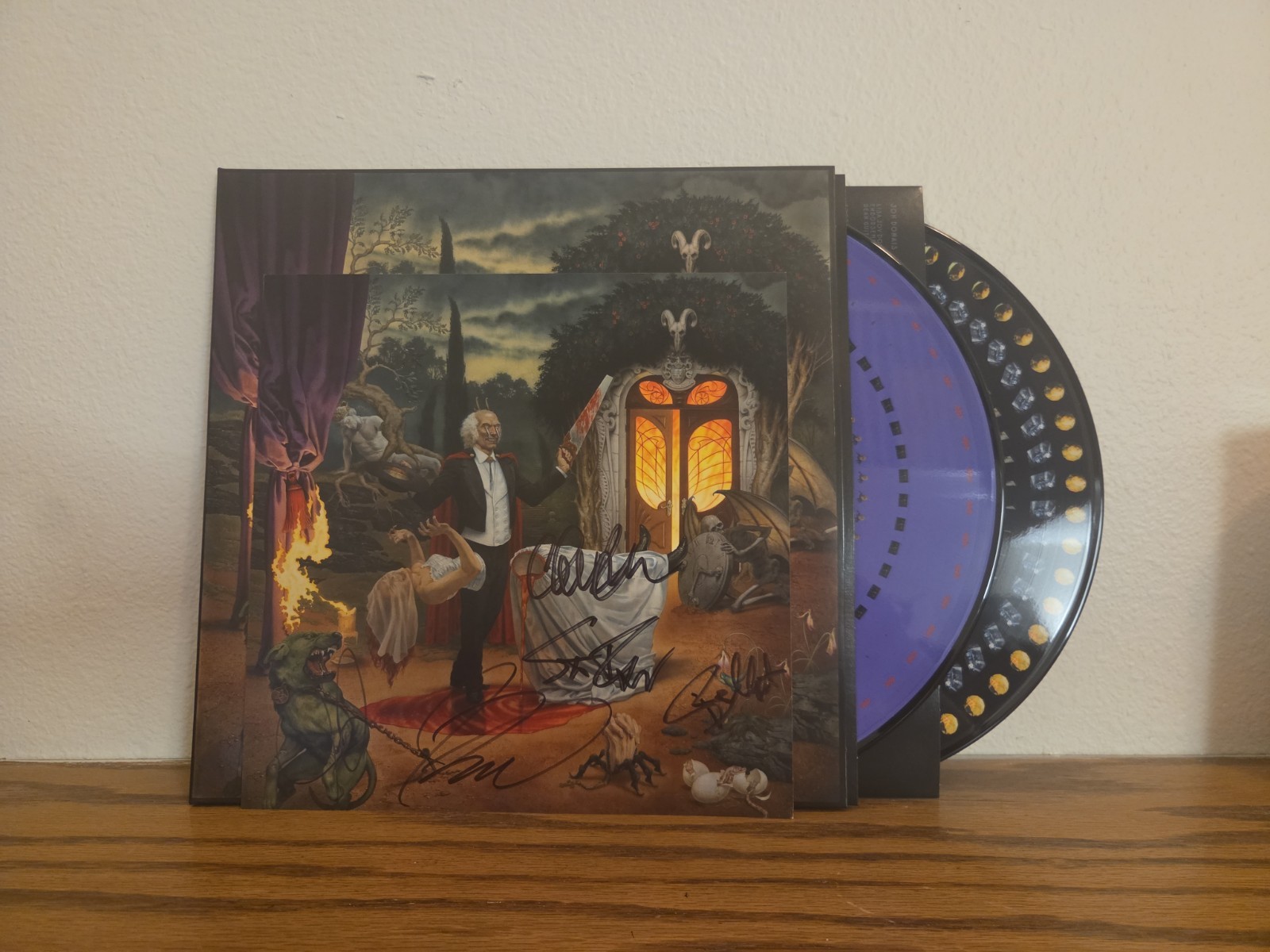 ANTHRAX SIGNED Cursum Perficio 2xLP Purple Zoetrope Vinyl Autographed INHAND 🆕✅
