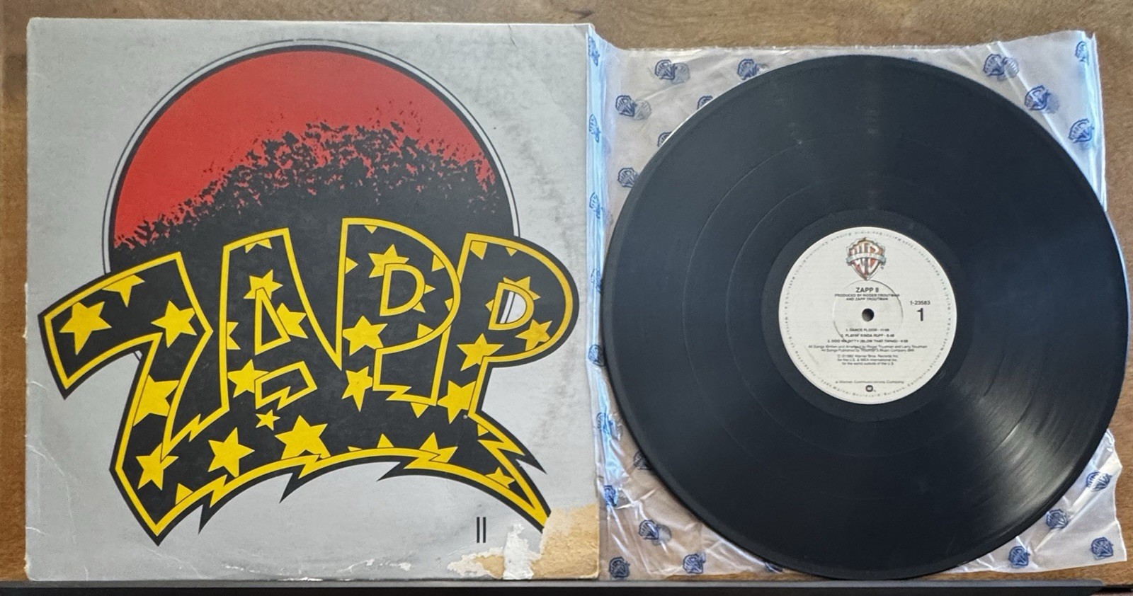 LP Vinyl Record, Zapp, Zapp II, 1982 Warner Bros, Fair Condition 