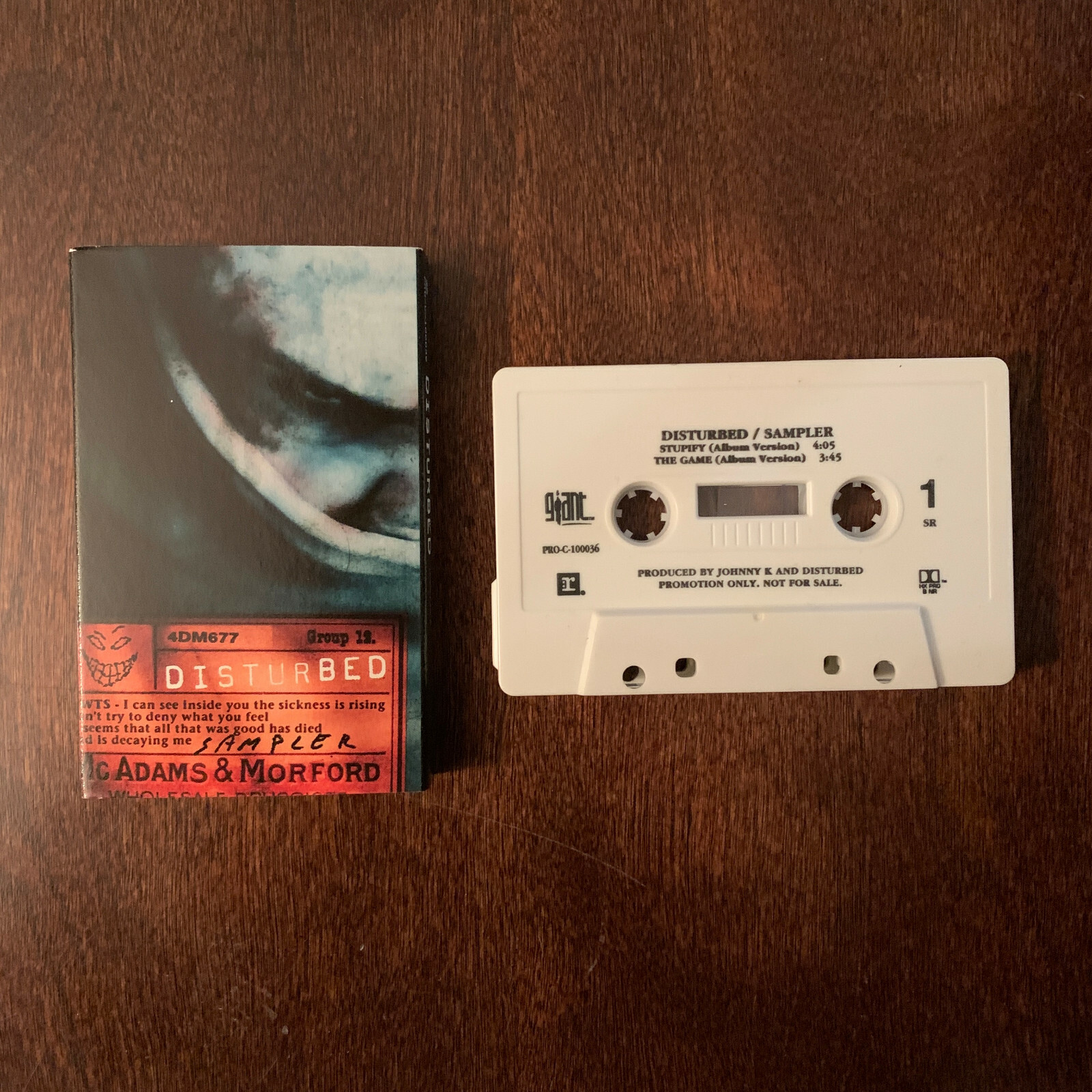NEW Vintage 2000 Y2K Disturbed Stupify Promo Sampler Cassette Giant PRO-C-100036