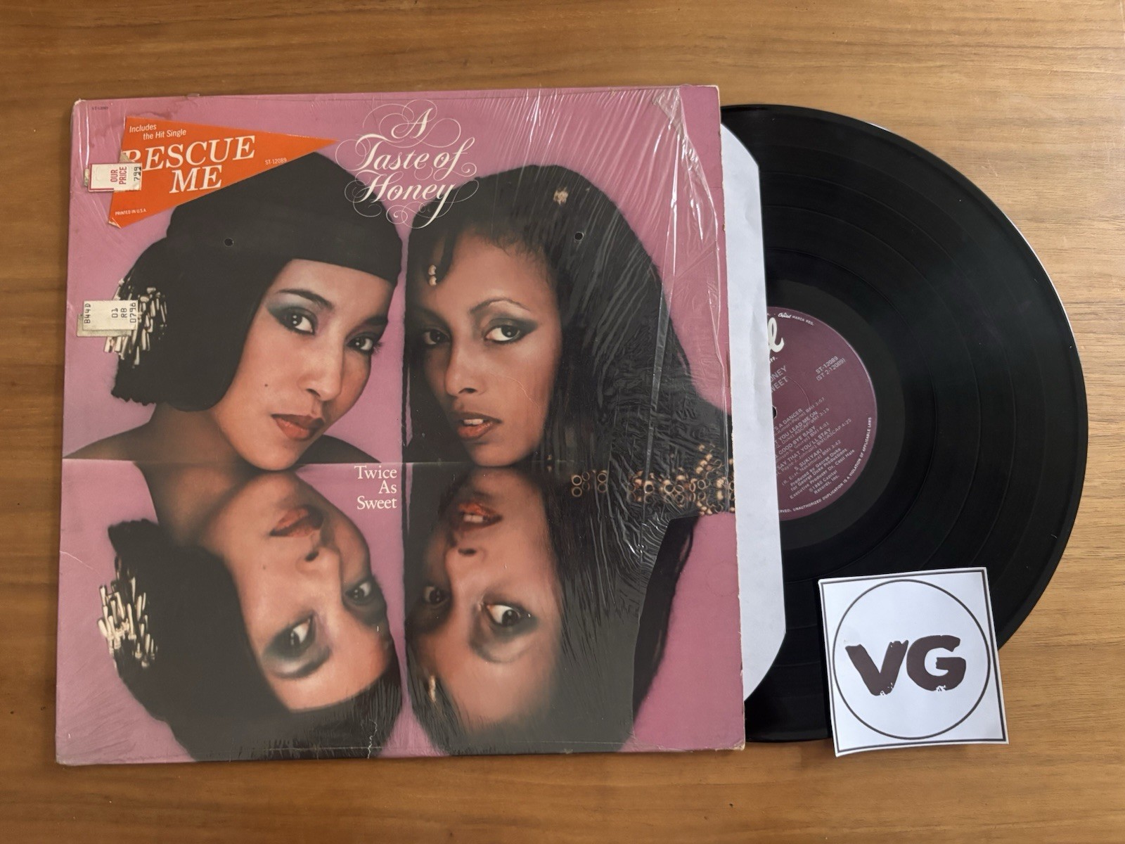 A Taste Of Honey - Twice As Sweet - Vinyl LP 1980 Capitol ST-12089 Funk Disco