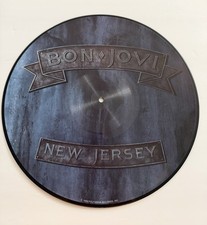 Vintage Bon Jovi New Jersey 1988 Picture Disc Vinyl LP Pop Culture picture