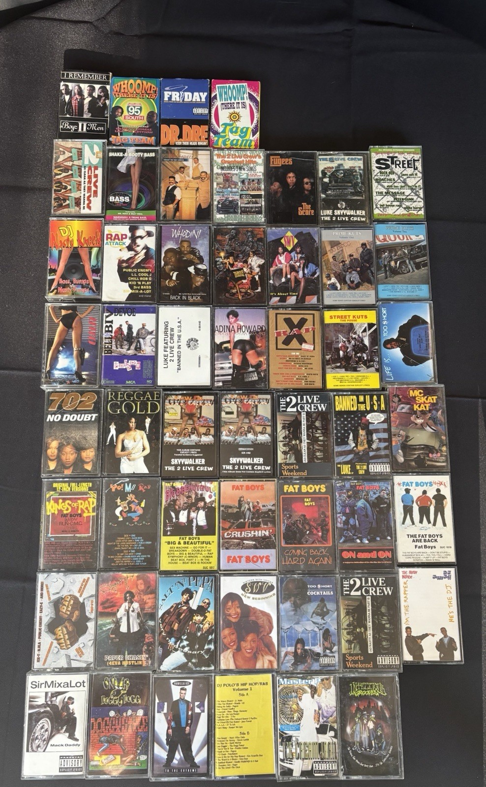 Vintage 52 Rap Hip Hop Cassette Tape Lot Master P Snoop Dogg Tested Working