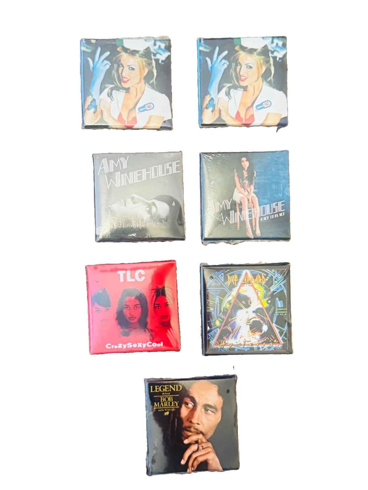 Mini Verse Vinyl Record Lot Sealed Bob Marley Blink 182 Def Leopard TLC Sealed