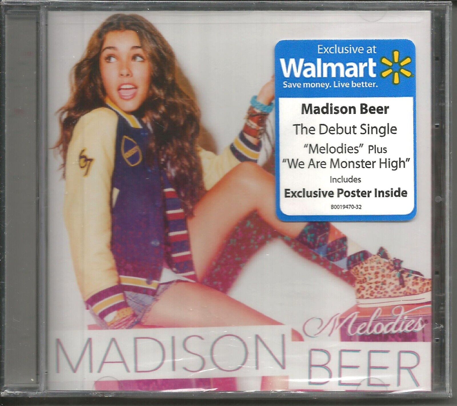 MADISON BEER Melodies w/ RARE MIX & POSTER LIMITED WALMART CD single SEALED 2013