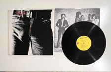 The Rolling Stones STICKY FINGERS Vinyl LP Record 1971 Zipper Cover-Zipper Works picture