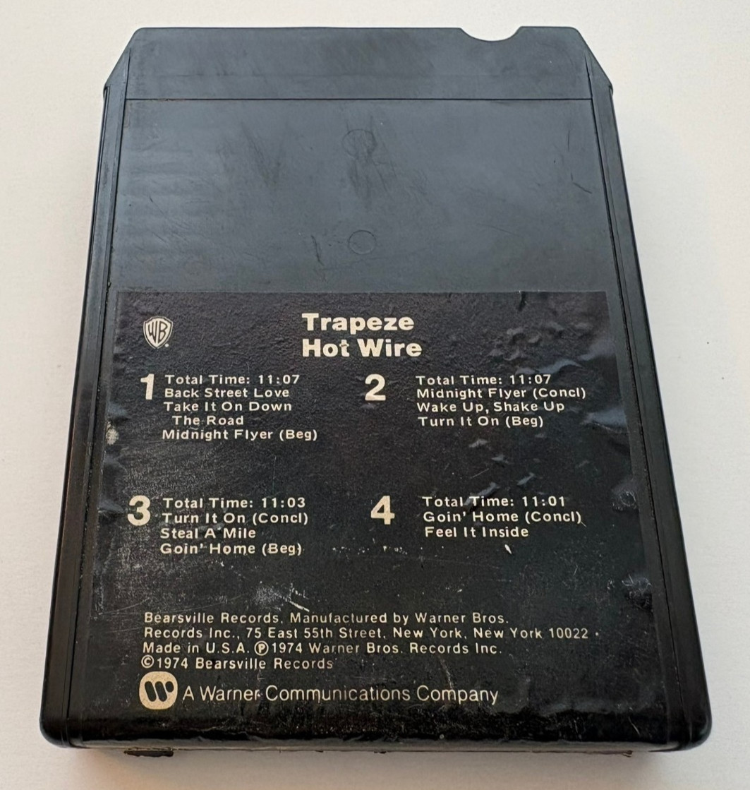 Trapeze: Hot Wire 8-Track Tape Cartridge