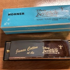 Rare Vintage 1996 James Cotton Disney Institute Hohner Harmonica With Box key C picture