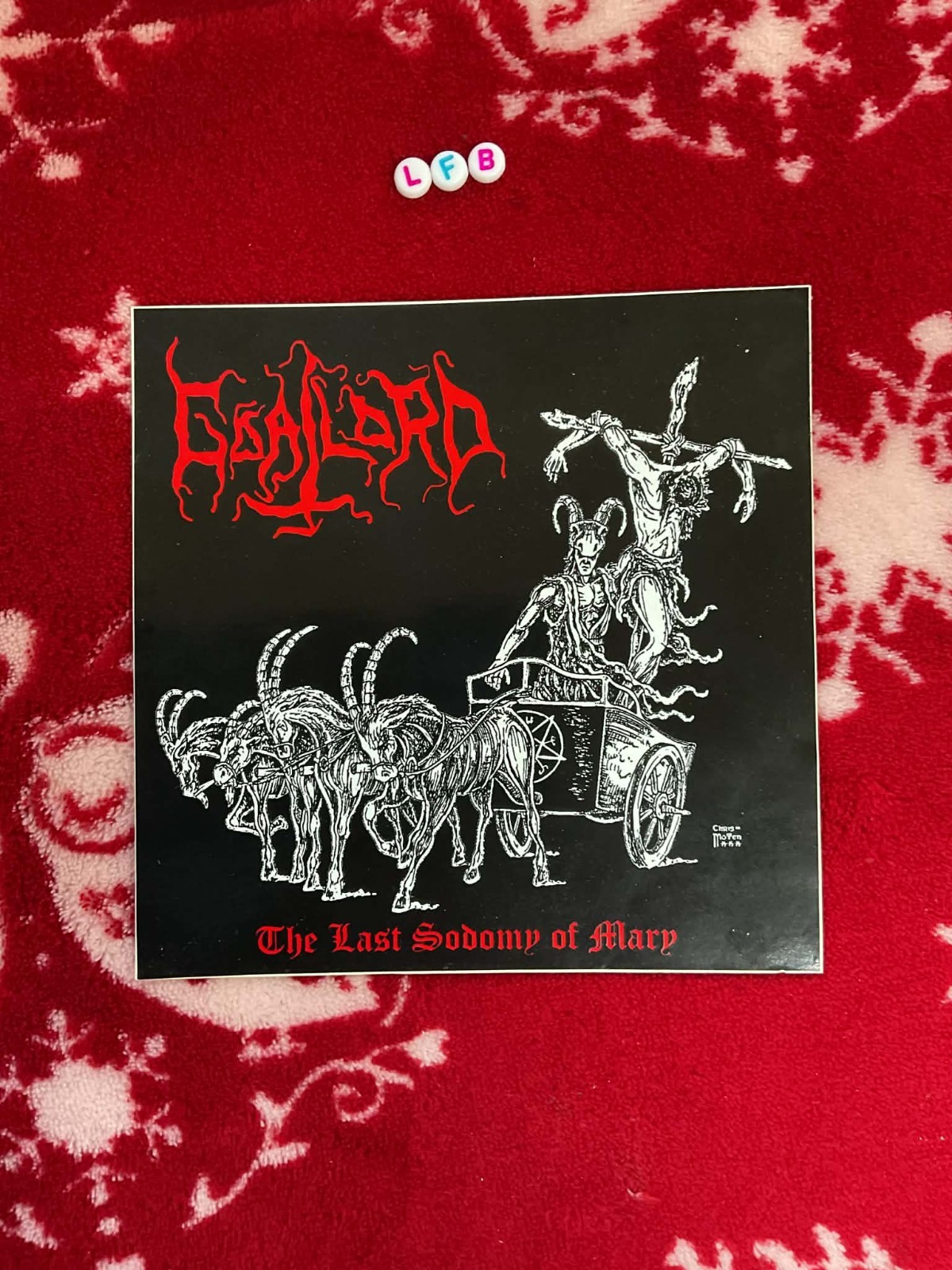 Rare VINTAGE GOATLORD Vinyl Sticker
