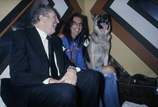 Musician Alice Cooper And Actor Vincent Price Attend A Party 1975 OLD PHOTO 4 picture