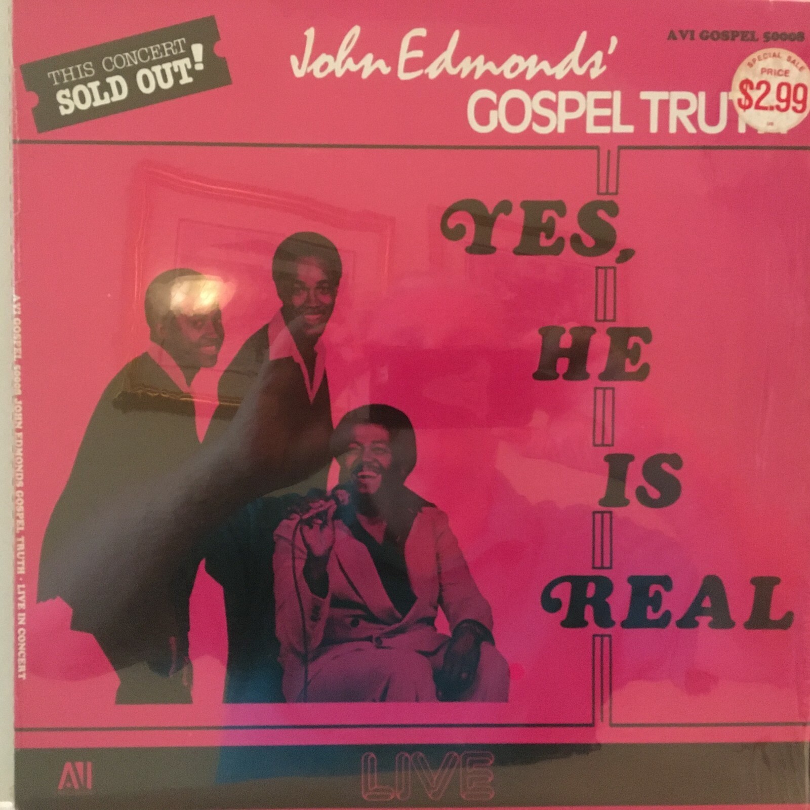 JOHN  EDMOND,S  GOSPEL  TRUTH        LP     YES  HE  IS  REAL  