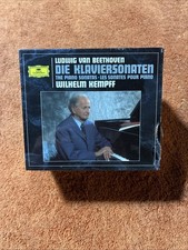 WILHELM KEMPFF - BEETHOVEN The 32 Piano sonatas - DGG full silver 9xCDs SEALED picture