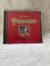 Disney Pinocchio CD Soundtrack Walt Disney Records 1940/1992 Brand New & Sealed picture
