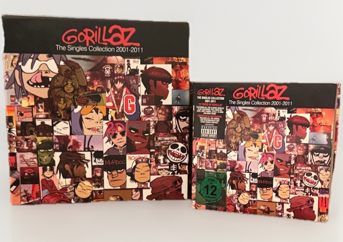 Gorillaz The Singles Collection 7” Vinyl Box Set BONUS/W Singles CD/DVD Comp